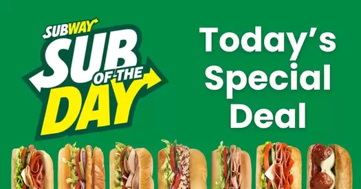 Sub of the Day Deal for $8.99