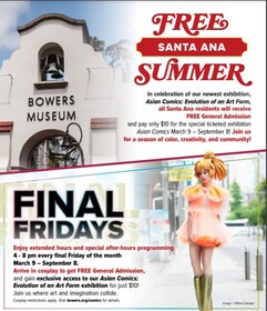 Free Santa Ana Summer at Bowers Museum